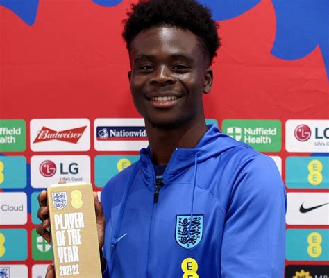 Bukayo Saka Named England Men’s Player of the Year