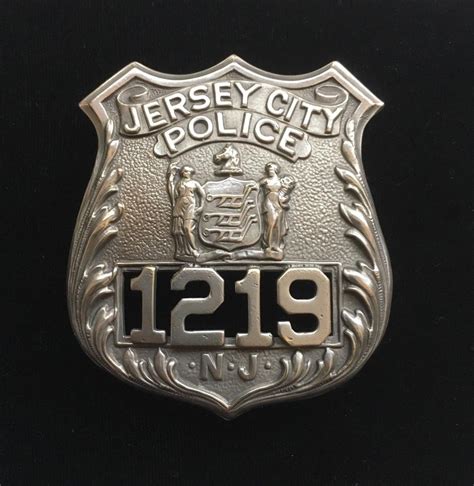 Old Antique Jersey City NJ Police Badge - New Jersey | #1925346124