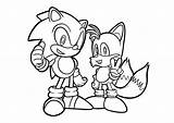 Sonic And Tails  Coloring Pages sketch template