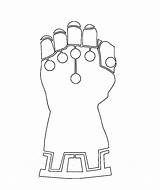 Infinity Gauntlet Coloring Coloring Pages sketch template