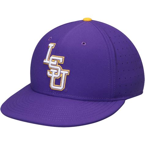 Men's Nike Purple LSU Tigers Baseball True Performance Fitted Hat