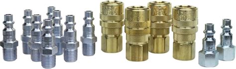 Milton M Style Air Fitting Kit S-210-14, Brass Kwik Change Couplers ...