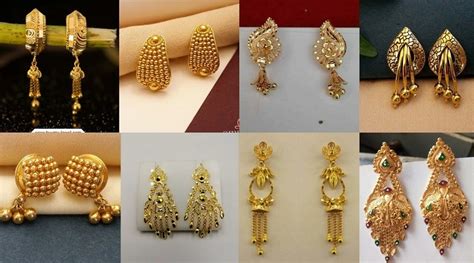 Top Gold Earrings Designs for Daily Use - Daily Tips