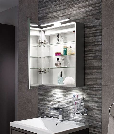 Bathroom Mirror With Storage And Light – The Urban Decor