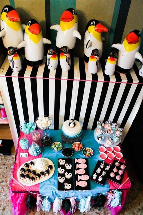 Penguin party Birthday Party Ideas | Photo 6 of 39 | Winter wonderland ...