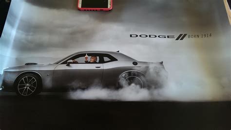 Dodge Challenger George Washington Poster