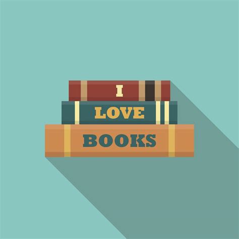 I love books concept 1265705 Vector Art at Vecteezy