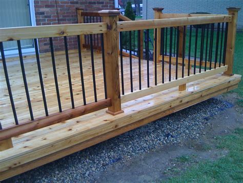 Wood And Metal Deck Railing | Home Design Ideas