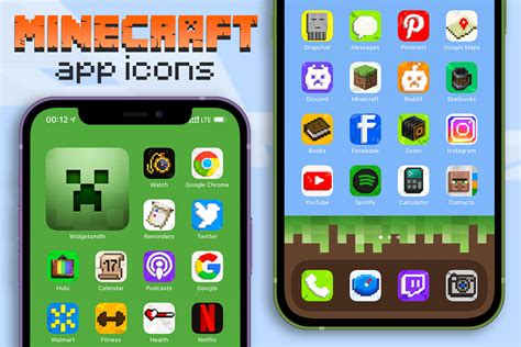 Minecraft App Icons Pack - Request Extra Icons for Ready-Made Packs - Wallpapers Clan Gang