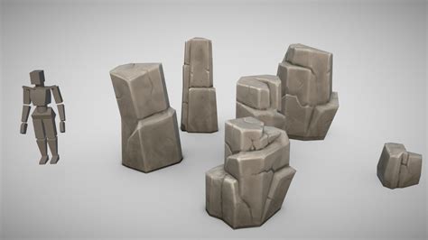 Low poly/Stylized Rocks #1 - Download Free 3D model by luukezor [d30f62e] - Sketchfab