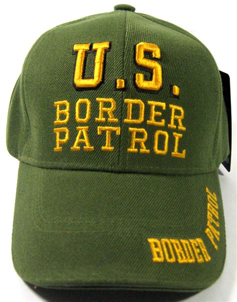 Wholesale US Border Patrol Caps Hats - Supreme Quality Baseball Caps Olive Green & Black ...