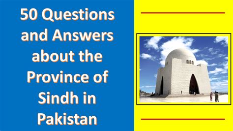 50 Questions and Answers about the Province of Sindh in Pakistan