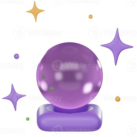 Future Fortune Teller's Crystal Ball 3D 29887666 PNG