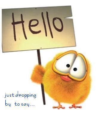 Hello from a yellow bird