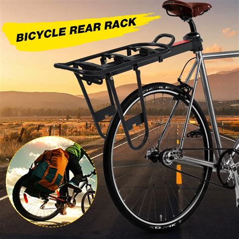 Rear Bicycle Rack BiKE Luggage Carrier Cargo Rear Rack Cycling Seatpost ...