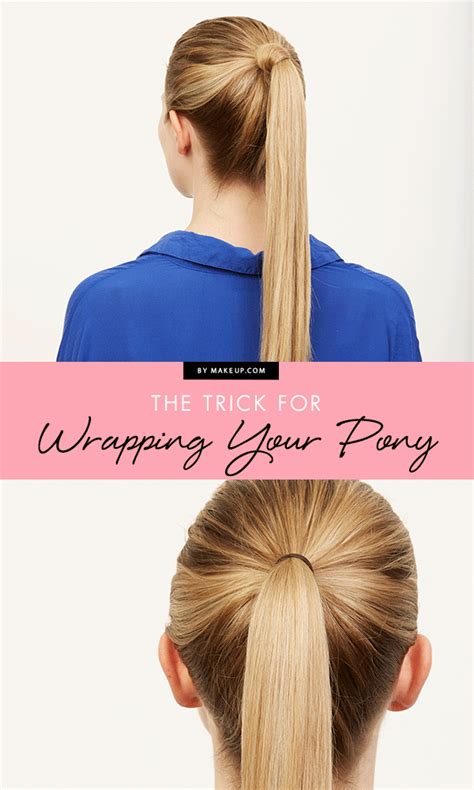 And speaking of wrapping your pony, there's a trick for that. | Perfect ponytail, Hair hacks ...