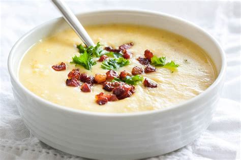 Easy Potato Bacon Soup with Corn {Less than 30 Minutes}