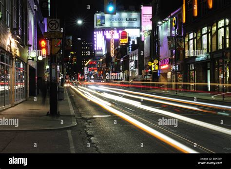 Yonge Street at night, Canada, Ontario, Toronto Stock Photo - Alamy