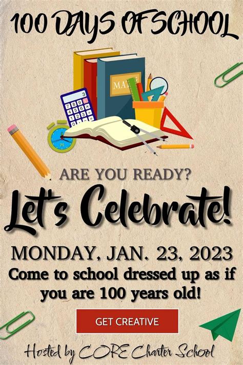 100th Day of School Event | CORE Charter School