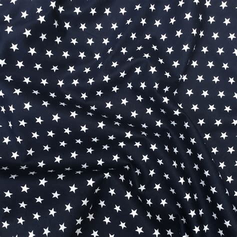 Navy blue and white star stars 100% cotton quality quilting | Etsy