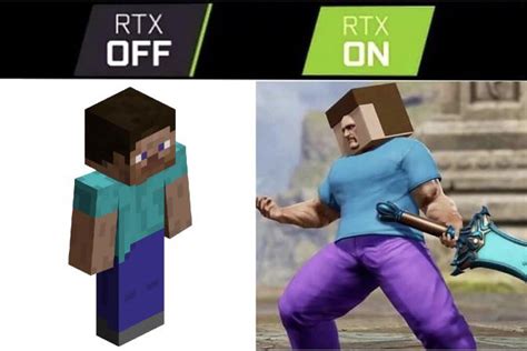 RTX Minecraft : r/memes