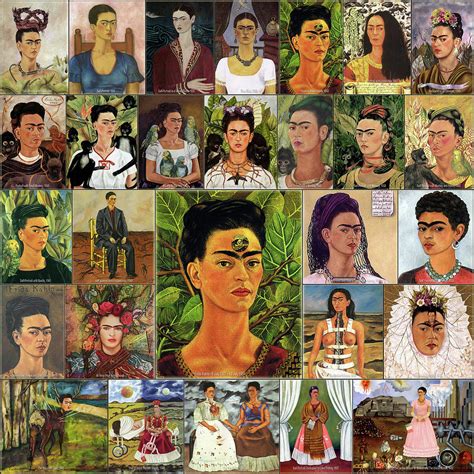 Collage Frida Kahlo Paintings