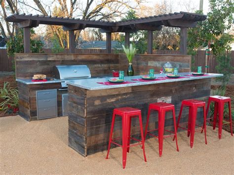 Diy outdoor bar, Backyard kitchen, Backyard makeover