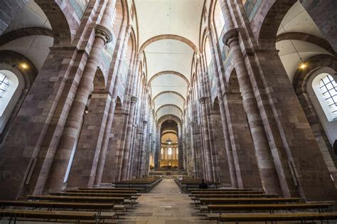 Germany, Speyer, Interior of Speyer Cathedral – Stockphoto