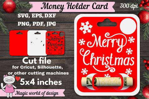 Christmas Money Holder Card SVG Graphic by Magic world of design ...