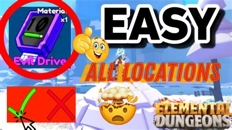 ELEMENTAL DUNGEONS HOW TO GET ALL EVIL DRIVES DASH V2 EASY - YouTube