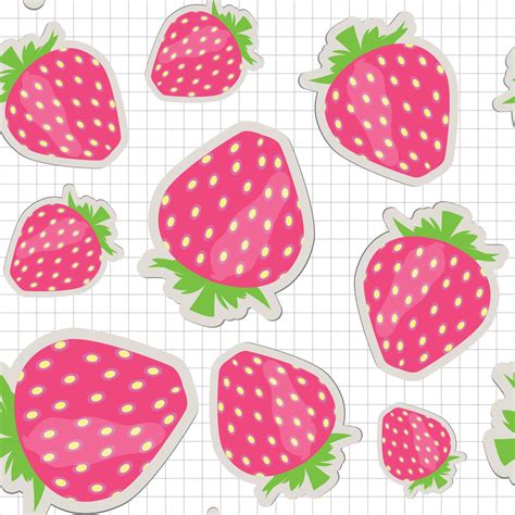 Seamless pattern with strawberry. Vector illustration 8237204 Vector Art at Vecteezy