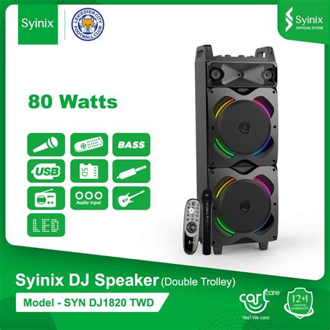 Syinix Double DJ Speaker - BuilderMall