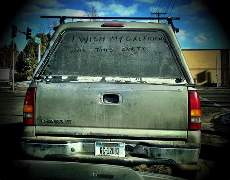 Funniest thing I've seen written on dirty car : pics