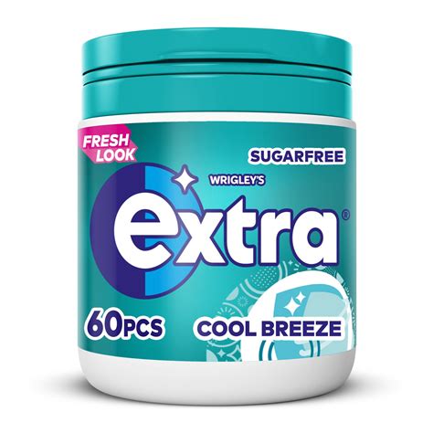 Extra Cool Breeze Chewing Gum Sugar Free Bottle 60 pieces | Chewing Gum & Mints | Iceland Foods