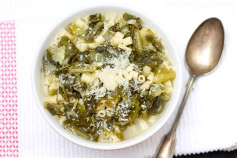 Escarole & Pasta Soup - Italian Comfort food in a bowl.