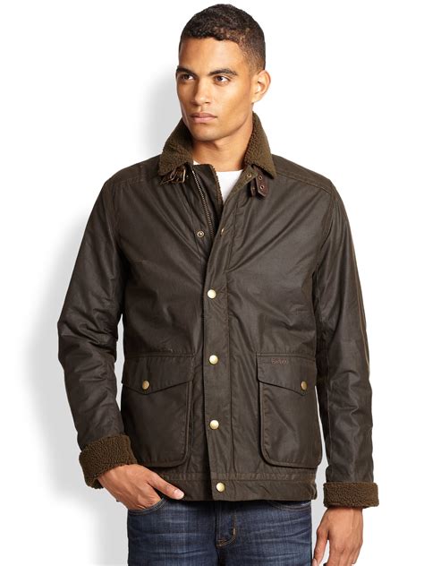 Lyst - Barbour Catrick Waxed Cotton Jacket in Brown for Men