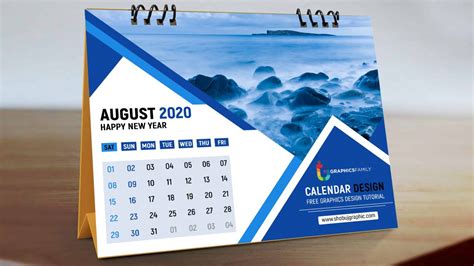 Professional Desk Calendar Free PSD Template – GraphicsFamily