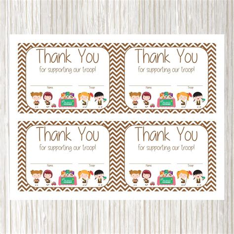 Girl Scout Printable Thank You