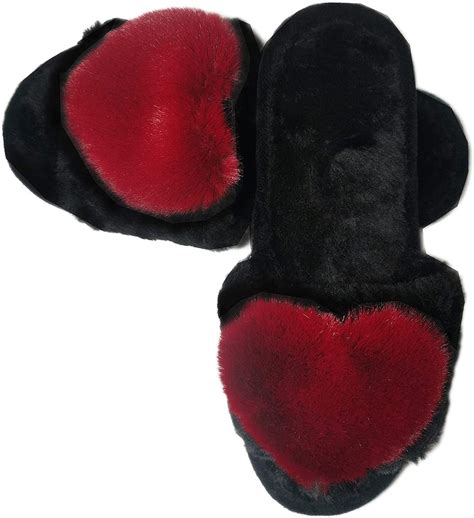 Fuzzy Fluffy Furry Fur Slippers | Amazon Heart-Shaped Fuzzy Slippers | POPSUGAR Smart Living Photo 2