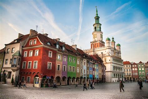 Poznań Poland - Architecture of Old Market in Poznan, Poland Digital ...