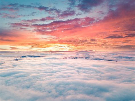 4K free download | of a sunset above clouds, HD wallpaper | Peakpx