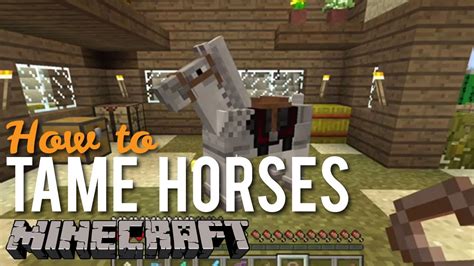 How to Tame Horses in Minecraft XBOX One - YouTube