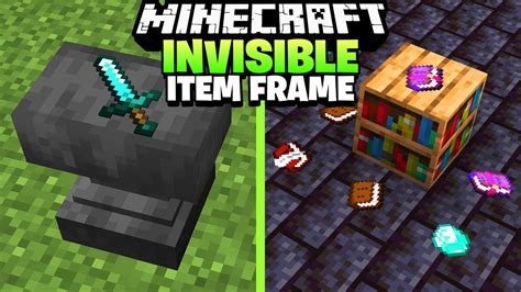 Minecraft 1.16 Java Tutorial - How to Get Invisible Item Frames with Commands in Vanilla - YouTube