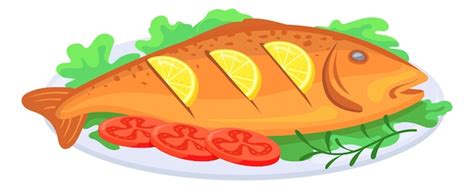 Grilled fish Vectors & Illustrations for Free Download | Freepik