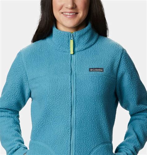 Blue Columbia Jackets Women Cheap - Columbia Northern Reach Full Zip Sherpa Fleece Clothing