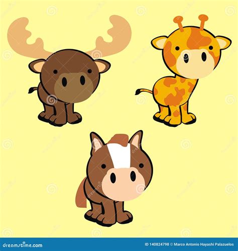 Kawaii Easy Cute Cartoon Animals - img-sunflower