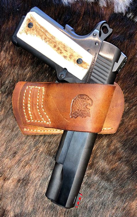 Yaqui Belt Slide 1911 45/10mm Holster RH | Etsy