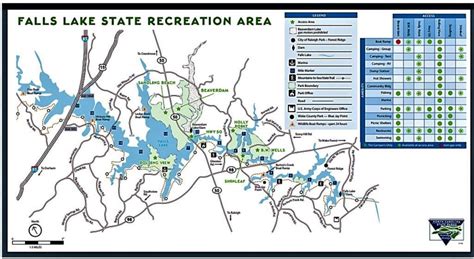 Falls Lake Trail Map