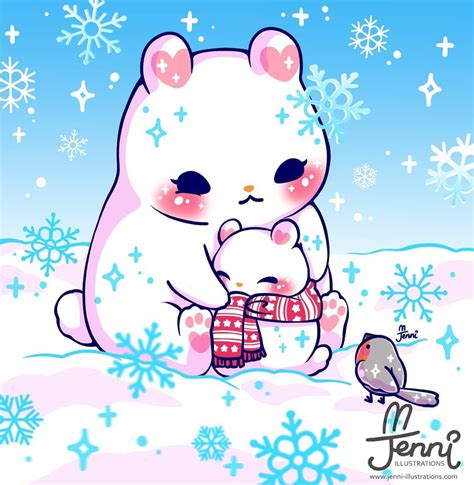 Cute Anime Christmas Animals Wallpapers - Wallpaper Cave