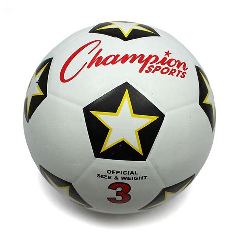 Knowledge Tree | Champion Sports Rubber Soccer Ball, Size 3